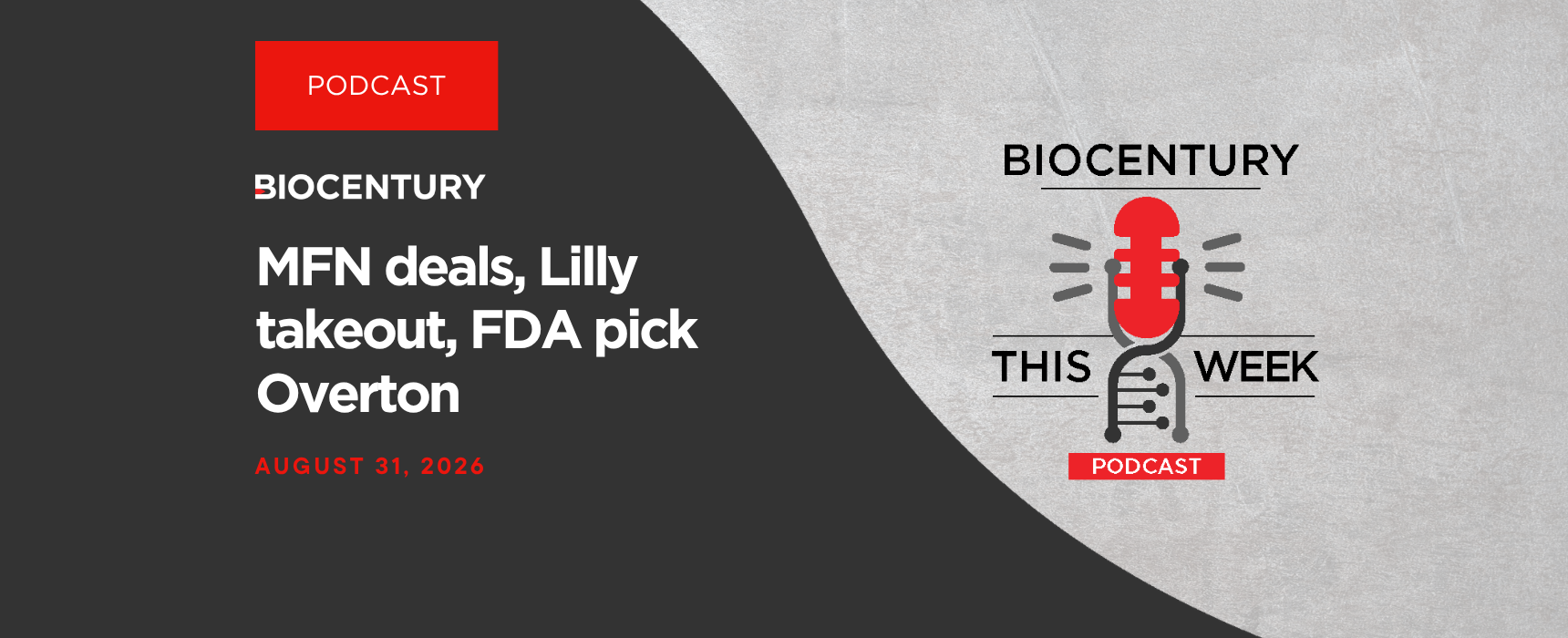 MFN deals, Lilly takeout, FDA pick Overton — a BioCentury podcast